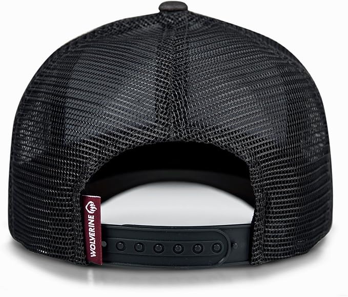Wolverine Trucker Hat | Mesh Back | Snapback | Adjustable | Rugged | Durable | Workwear