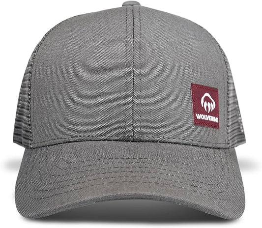 Wolverine Trucker Hat | Mesh Back | Snapback | Adjustable | Rugged | Durable | Workwear