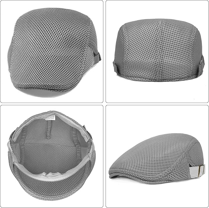 WETOO Men's Flat Cap Gatsby Newsboy Lvy Irish Hats Driving Cabbie Hunting Cap