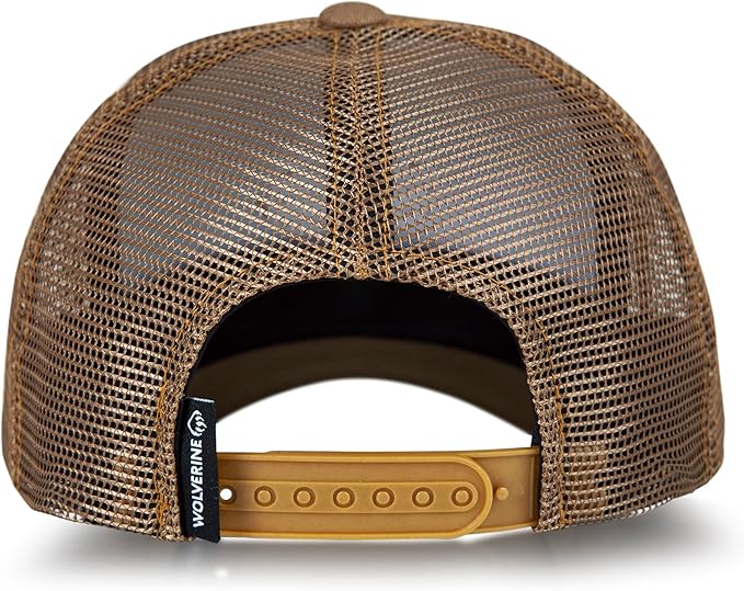 Wolverine Trucker Hat | Mesh Back | Snapback | Adjustable | Rugged | Durable | Workwear