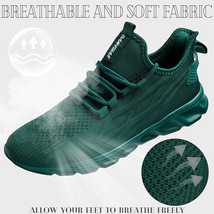 ZGPWZWL Mens Running Shoes Sneakers for Men Tennis Gym Athletic Lightweight Walking Comfortable Workout Sports Shoes