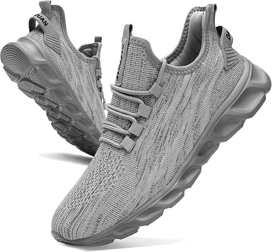 ZGPWZWL Mens Running Shoes Sneakers for Men Tennis Gym Athletic Lightweight Walking Comfortable Workout Sports Shoes