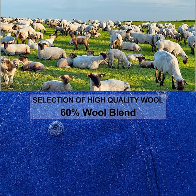 GADIEMKENSD Unstructured Wool Baseball Caps Winter Warm Hat Adjustable