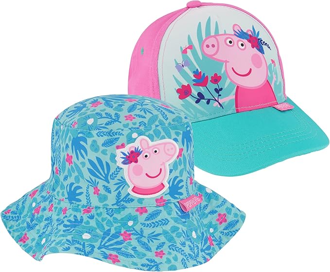 Hasbro Bucket Baseball Cap, Peppa Pig Toddler Sun Hat for Ages 2-4