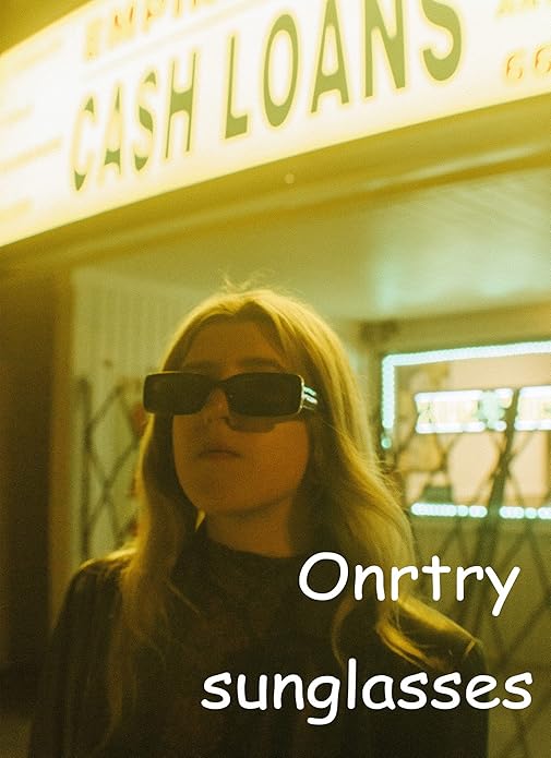 Onrtry Rectangle Sunglasses for Women Men Vintage Fashion Sun Glasses