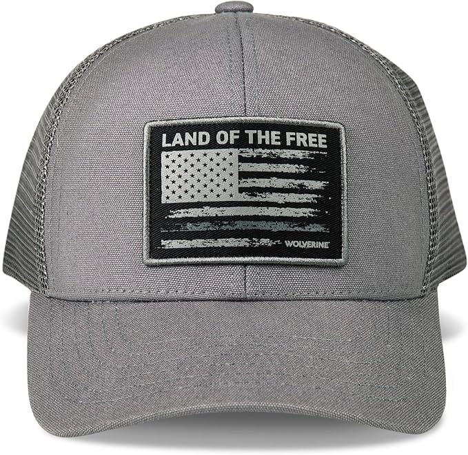 Wolverine America Hat | Adjustable | Flag | Patriot | Ballcap | Durable | American | USA