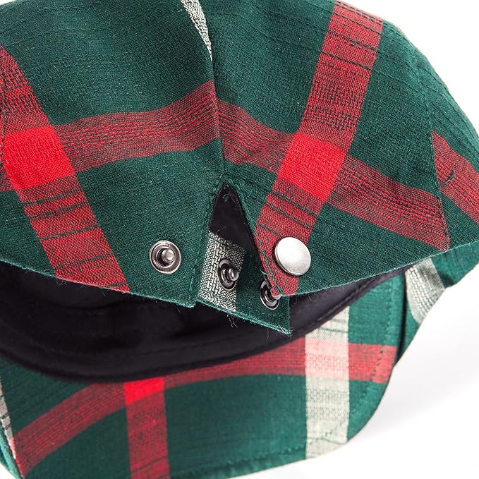 LADYBRO 2Pack Unisex Flat Cap Newsboy Hats for Men Women, Summer Casual Adjustable