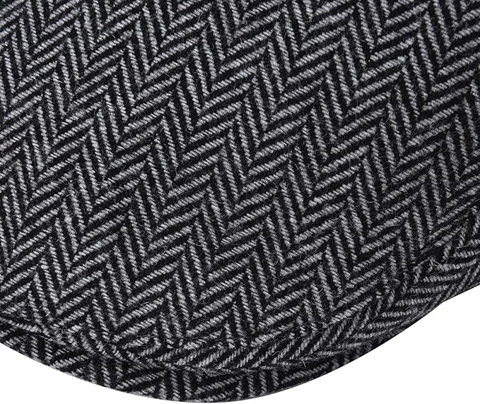 STARANCE Men's Flat Cap Wool Tweed Driving Irish Newsboy Hat