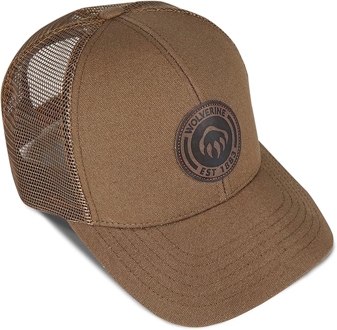 Wolverine Trucker Hat | Mesh Back | Snapback | Adjustable | Rugged | Durable | Workwear