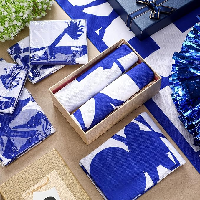 12 Pcs 12/24 Pcs Cheerleader Cooling Towel Cheer Gifts Bulk for Team Cheer Sports Gifts with Bags 40" x 12" Breathable Chilly Microfiber Cooling Towel for Yoga Sport Gym Party Favor (Blue)