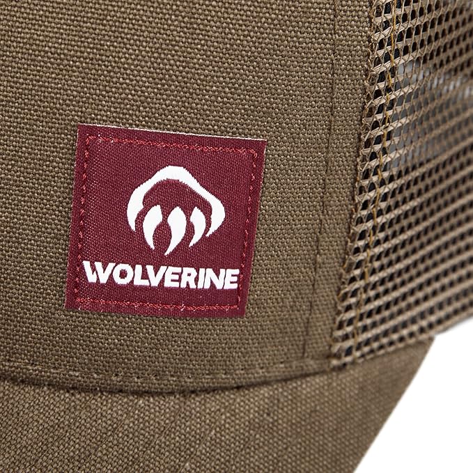Wolverine Trucker Hat | Mesh Back | Snapback | Adjustable | Rugged | Durable | Workwear