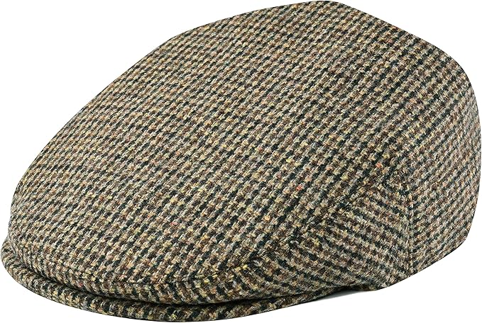 Men's Wool Tweed Newsboy Ivy Cap Gatsby Golf Flat Hat