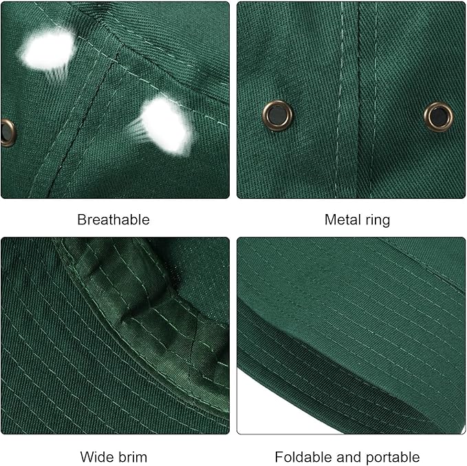 4 Pieces Bucket Hat Sun Packable Travel Beach Fishing Hat for Men Women