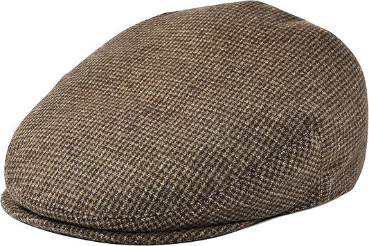 Men's Wool Tweed Newsboy Ivy Cap Gatsby Golf Flat Hat